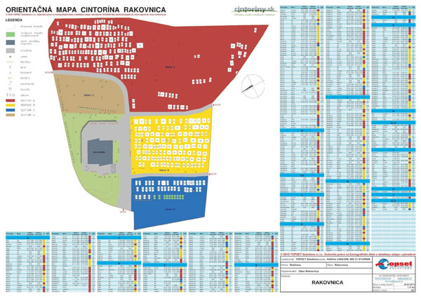 Orientační mapa Rakovnica