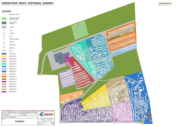 Orientační mapa Sabinov