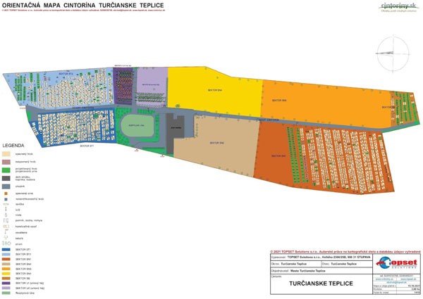 Orientační mapa Turčianske Teplice