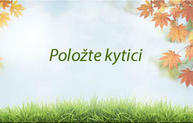 Položte kytici nebo věnec